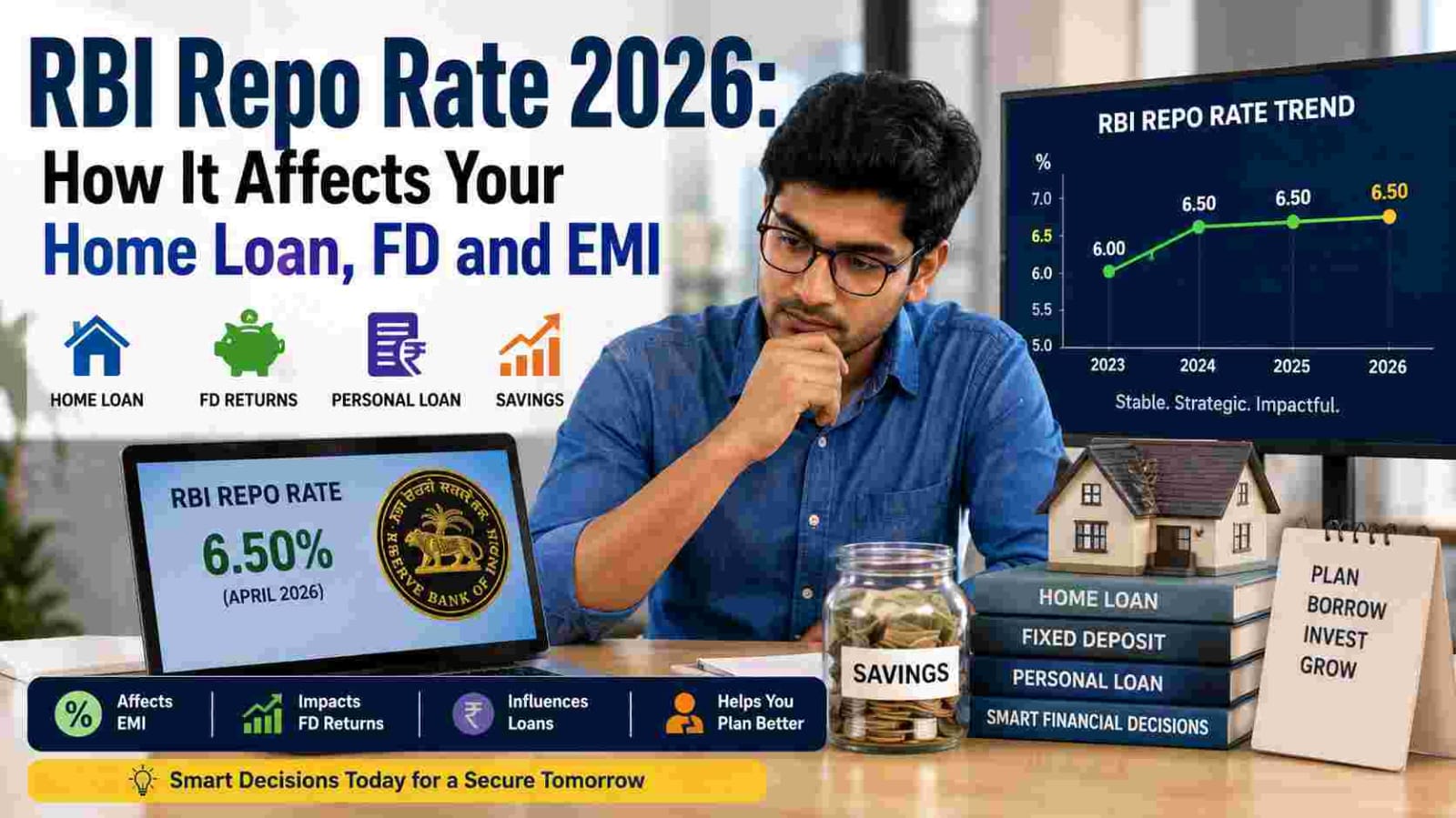 RBI Repo Rate 2026: Effect on EMI, FD and Loans