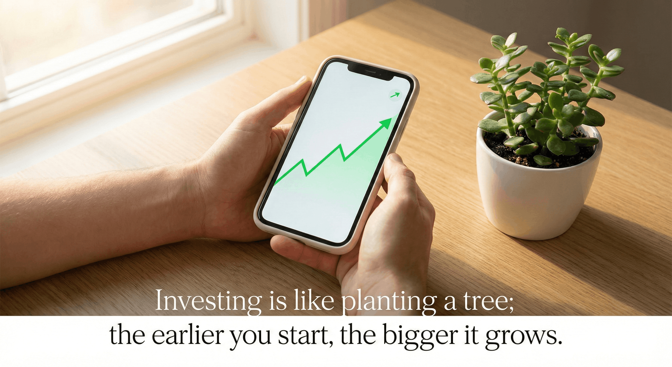 Beginner analyzing stock market charts before investing