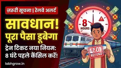 Indian passenger checking train ticket on phone after new cancellation rule update