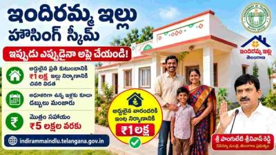 Indiramma Indlu housing scheme constructed homes in Telangana