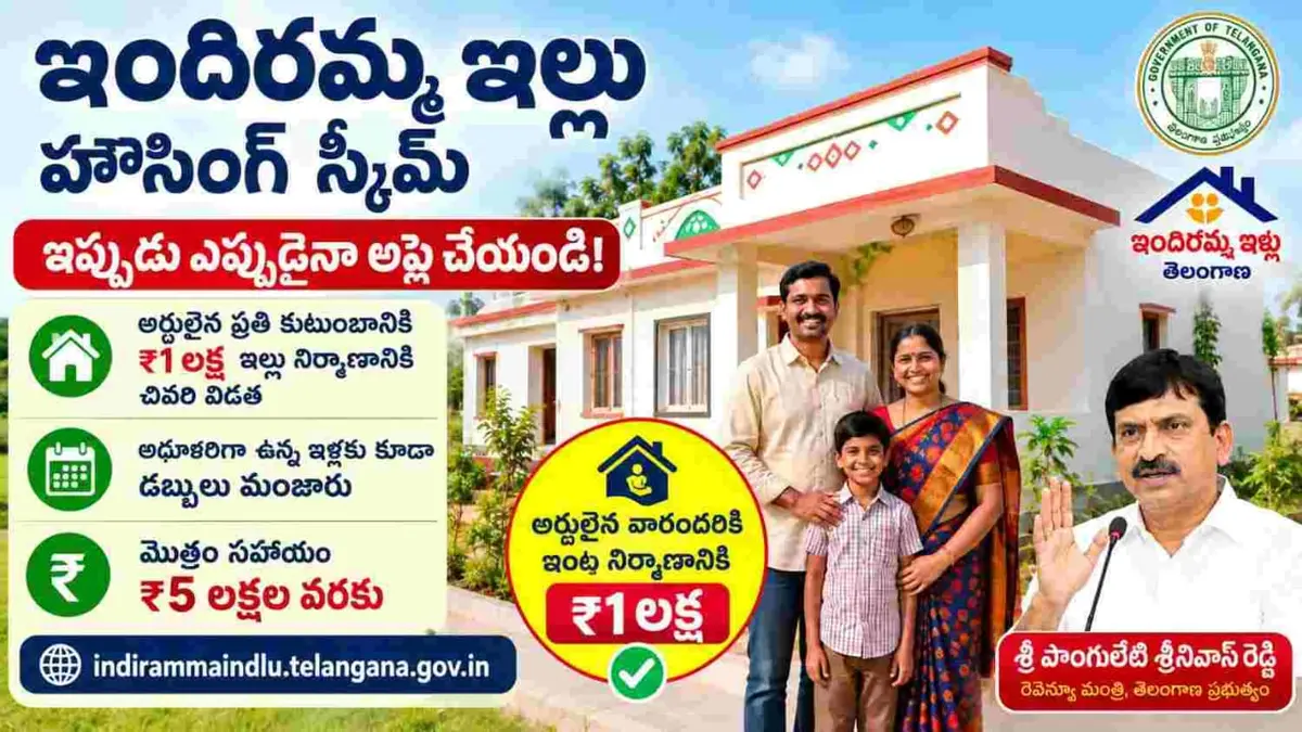Indiramma Indlu housing scheme constructed homes in Telangana
