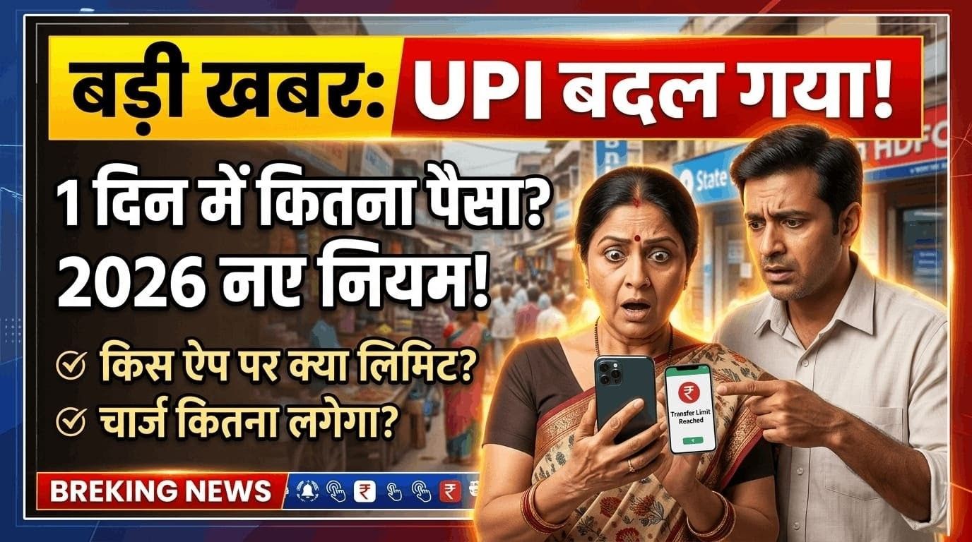 UPI Limit 2026 daily transfer limit and charges in India