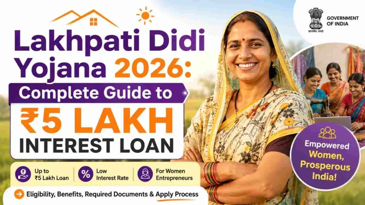 Lakhpati Didi Yojana 2026 rural women SHG entrepreneur receiving interest-free loan