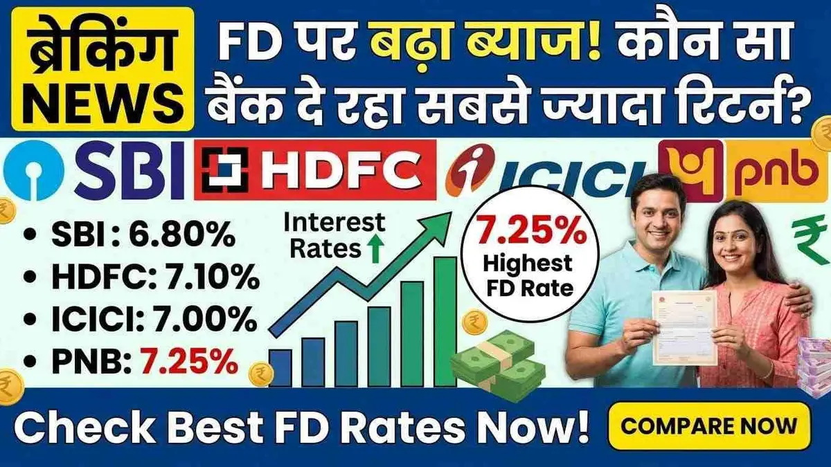 FD Interest Rates India comparison showing highest returns banks