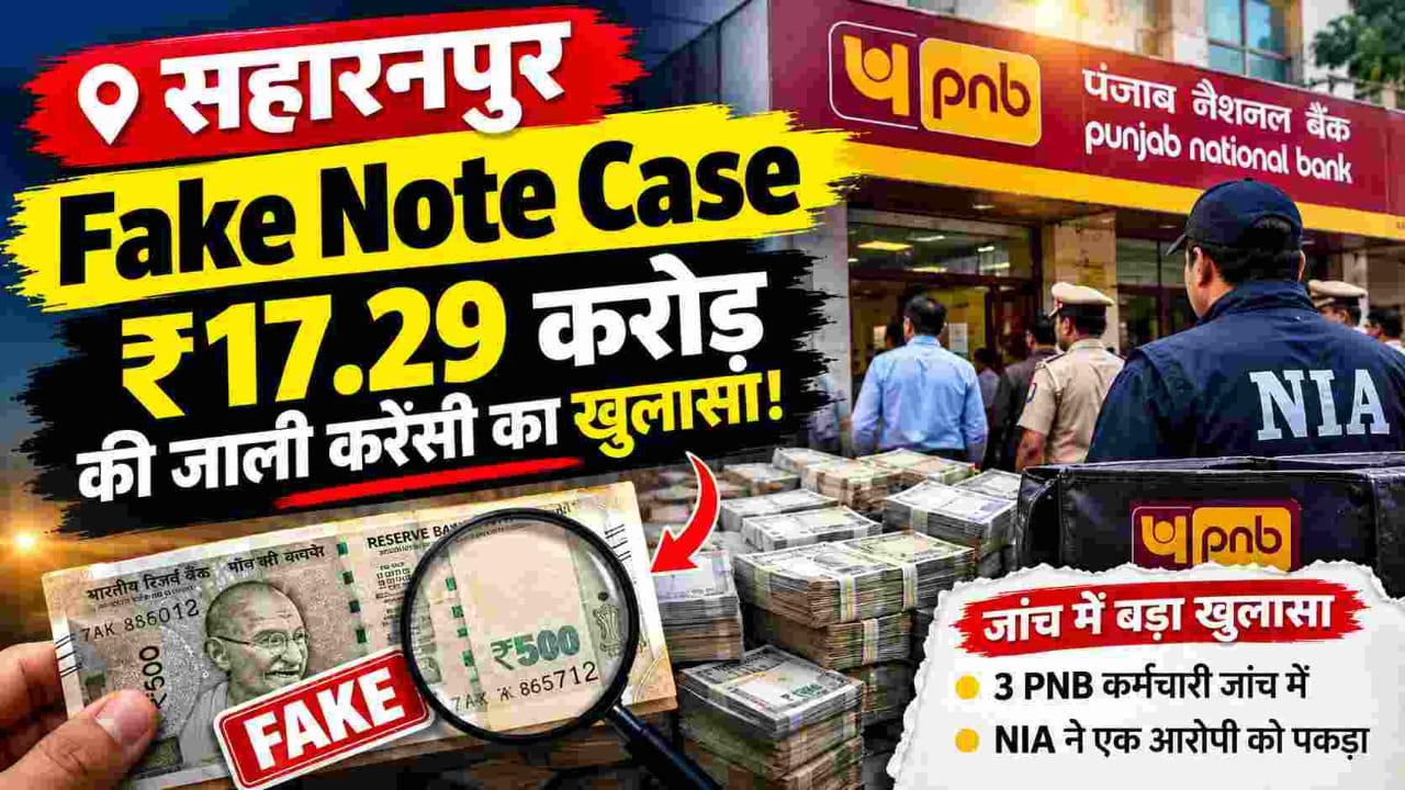 PNB currency chest Saharanpur fake note case investigation