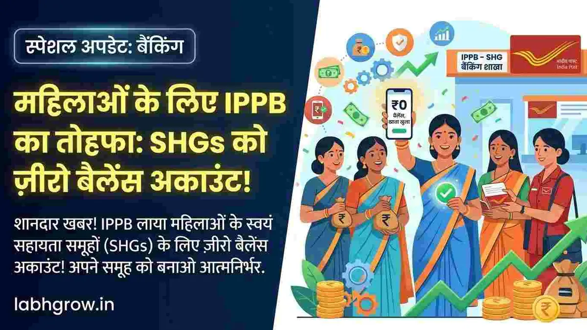 Women from a rural Self Help Group opening zero balance accounts at India Post Payments Bank.