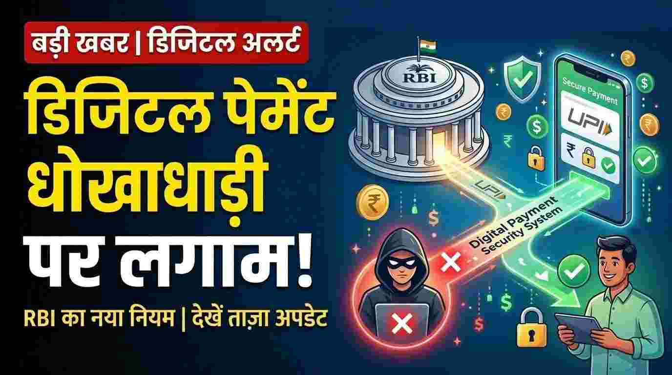 An Indian user checking a suspicious digital payment alert on his phone after RBI announces new fraud prevention rules.