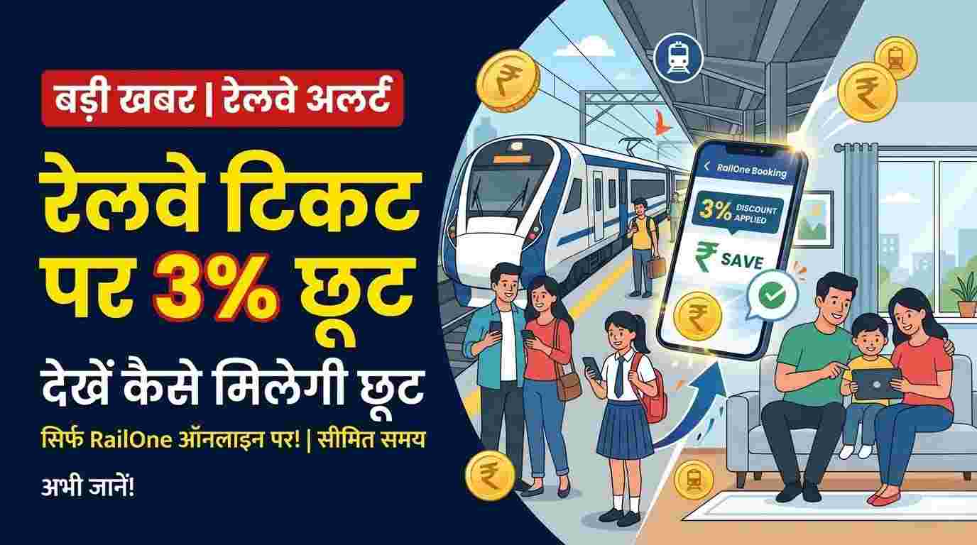 A passenger booking a train ticket on a mobile app at an Indian railway station using digital payment.