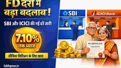 Indian family checking new FD interest rates on laptop after bank rate update