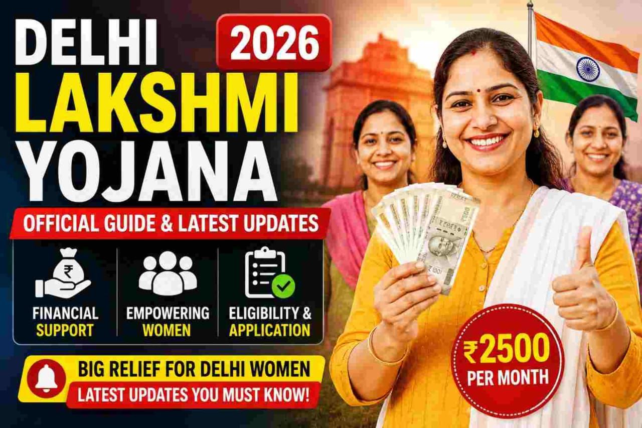 CM Rekha Gupta distributing Delhi Lakshmi Yojana sanction letters at Talkatora Stadium