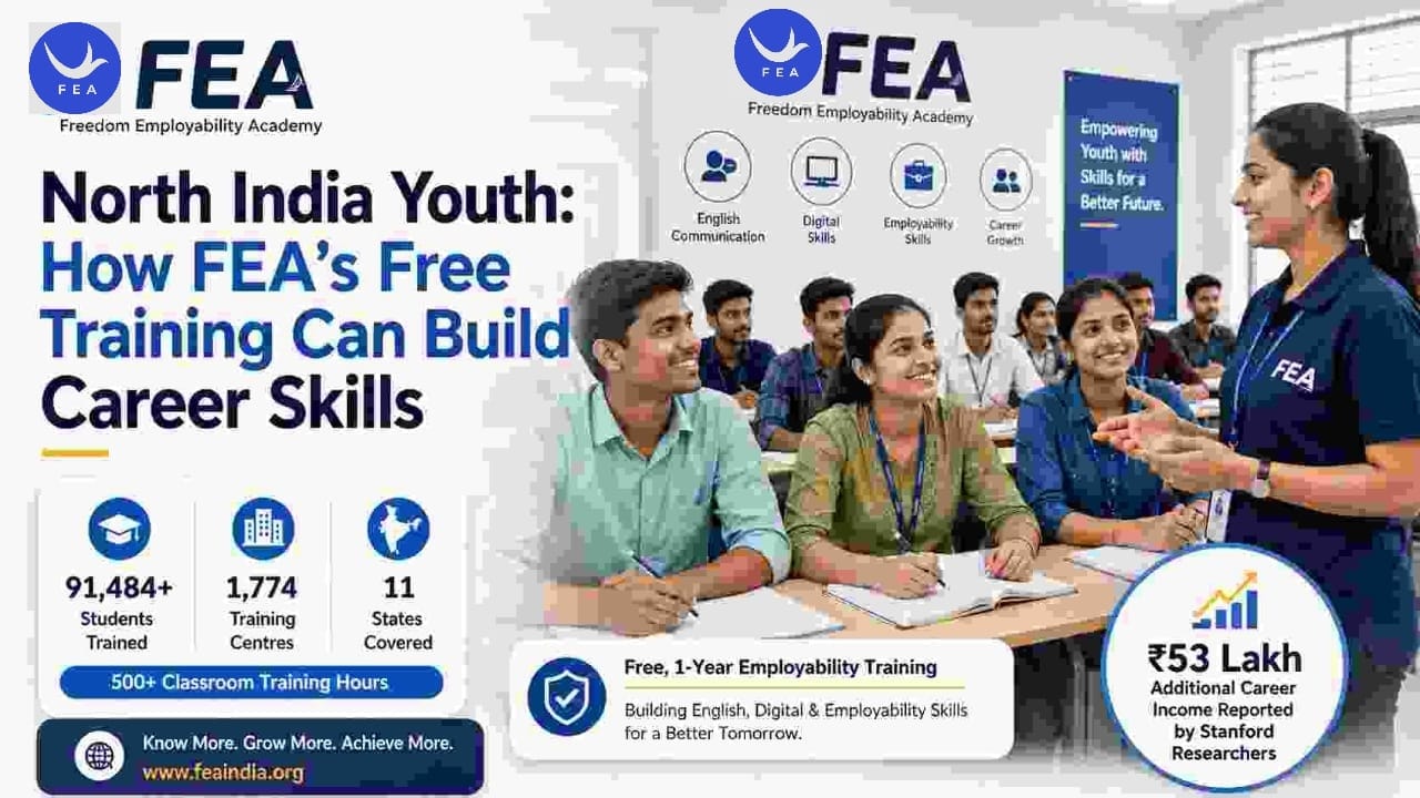 Official FEA classroom session showing students and trainers during employability training