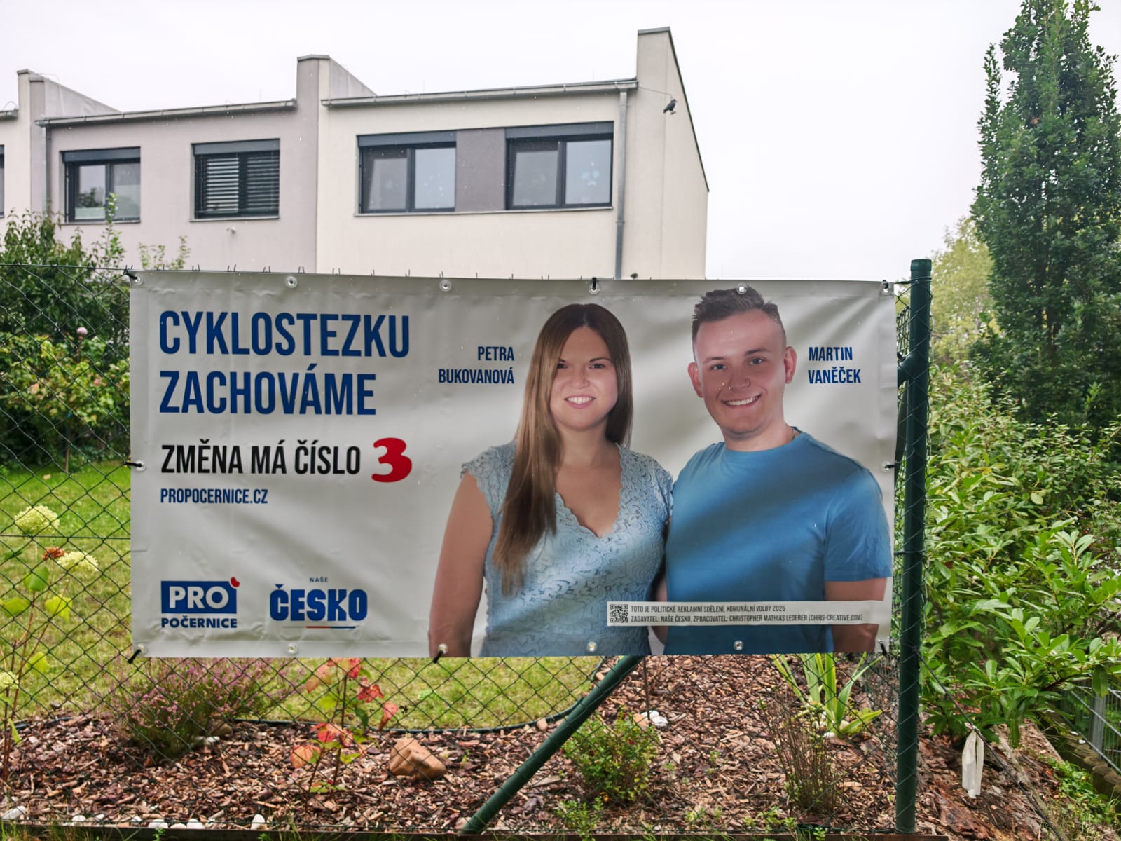 PRO POČERNICE: Volební plachta Cyklostezku zachováme v terénu