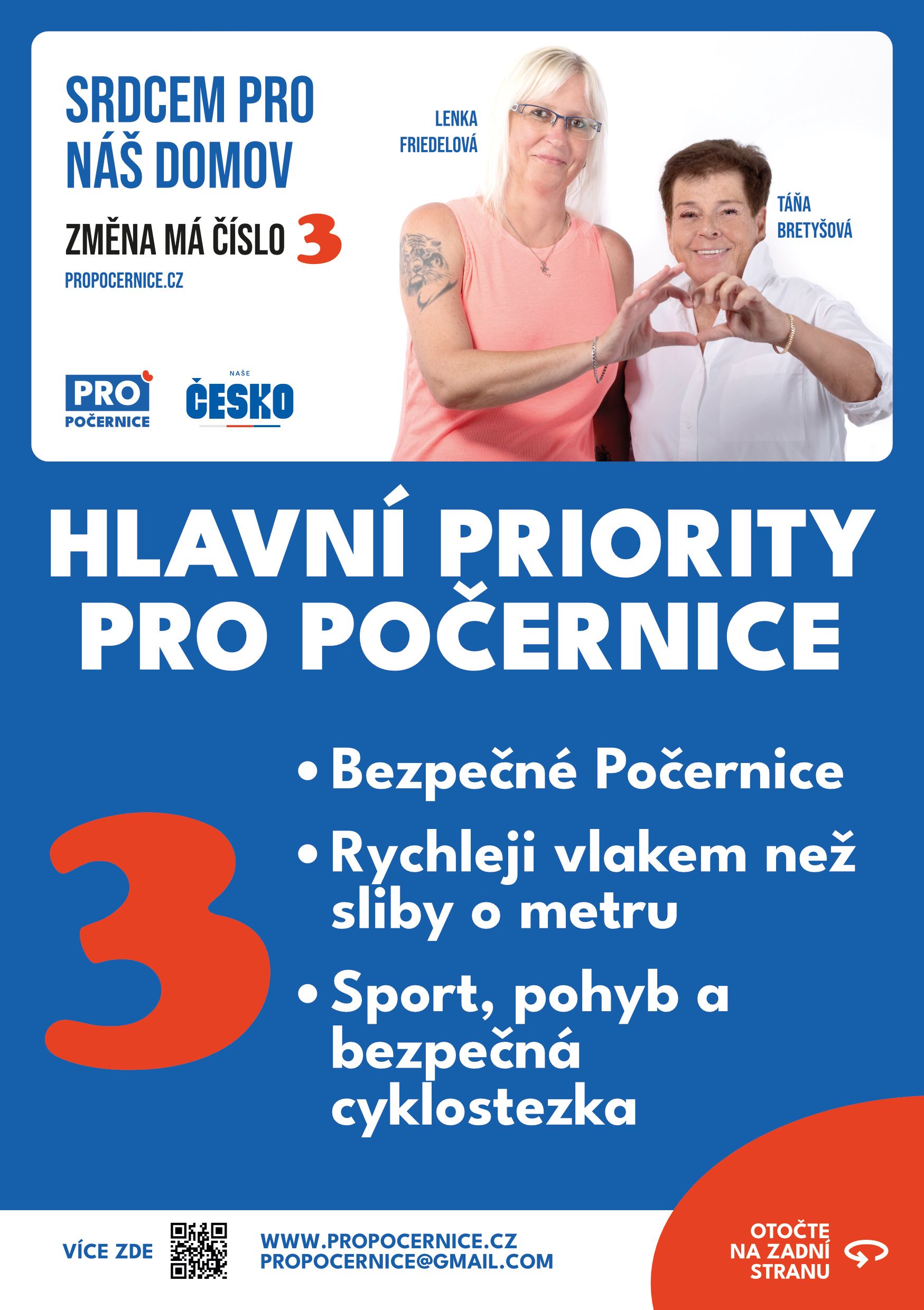 PRO POČERNICE: Programové priority hnutí pro městskou část Praha 20