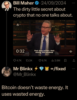 Bitcoin doesn't waste energy. It uses wasted energy.