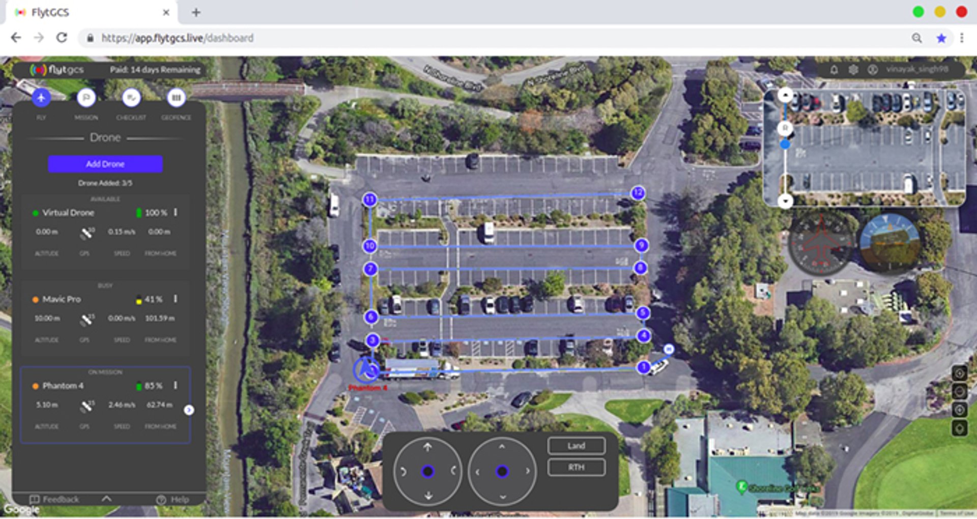 FlytNow dashboard at AUVSI