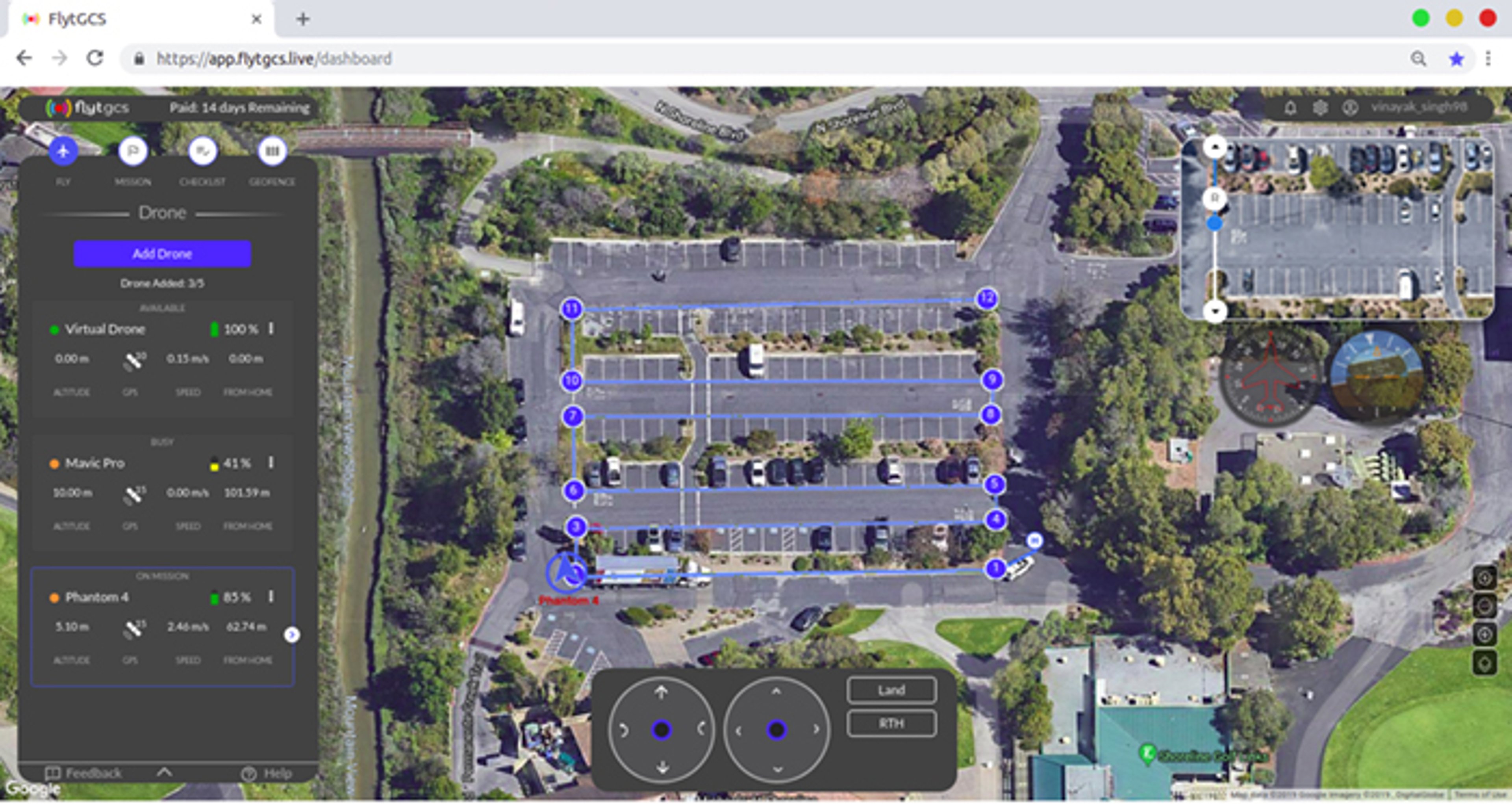 FlytNow dashboard at AUVSI