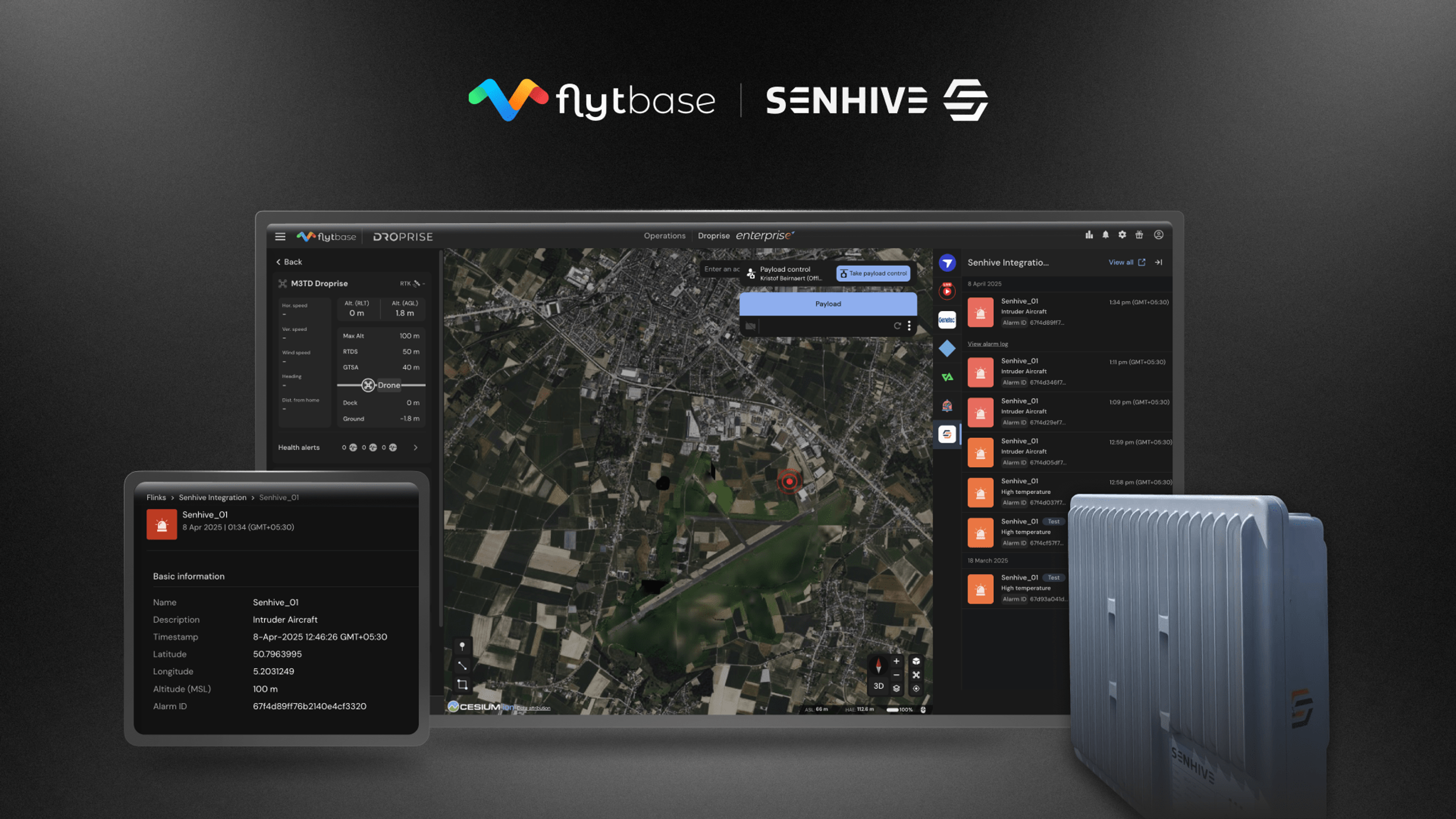توسيع نطاق عمليات الطائرات بدون طيار الآمنة عند الالتحام باستخدام Senhive و FlytBase