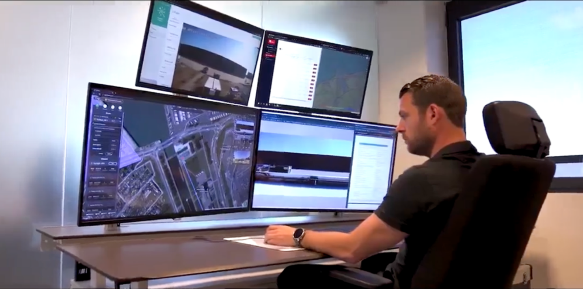 Monitoring drone operation with the dashboard