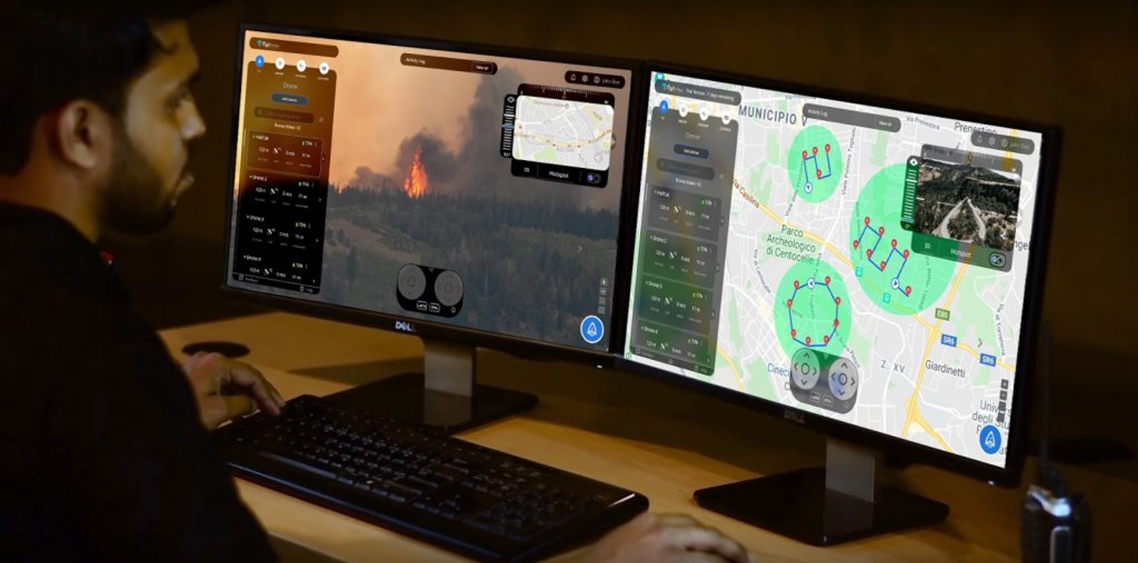 drone forest fire