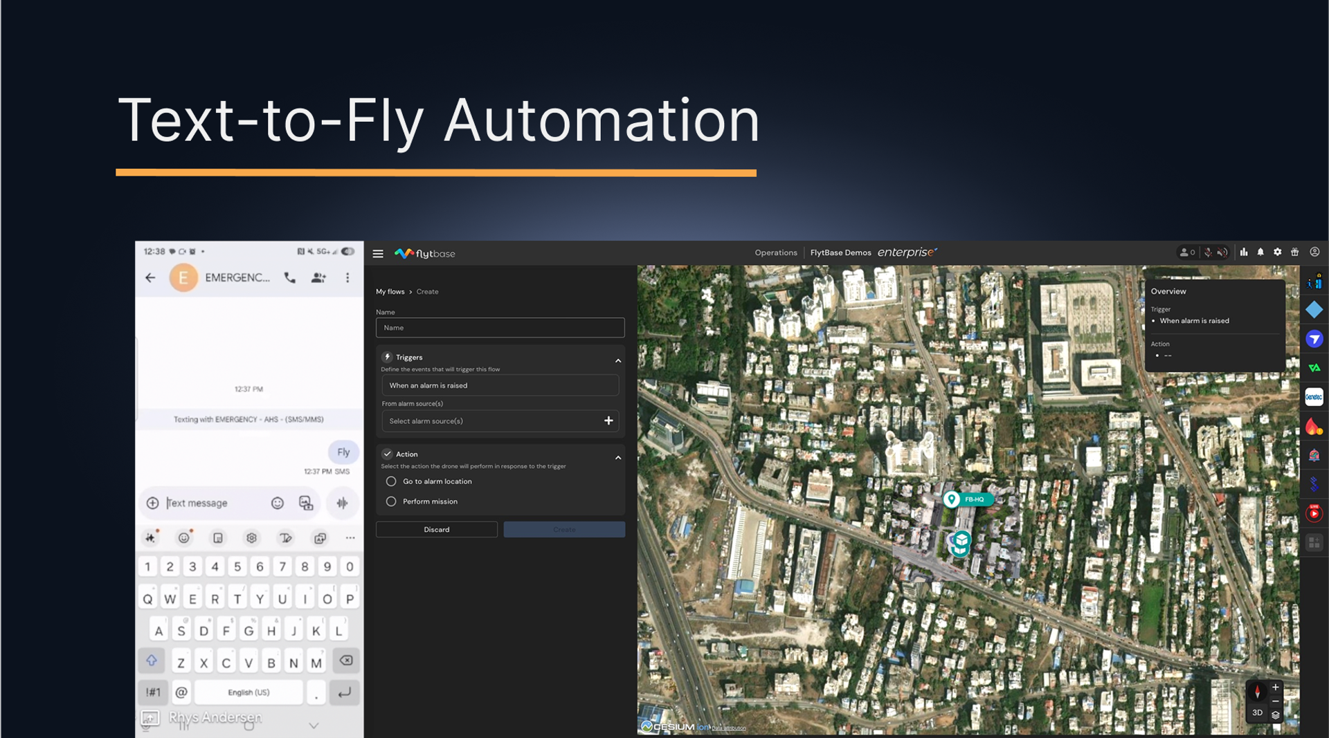 Enhancing Campus Security with FlytBase's Text-to-Fly Automation