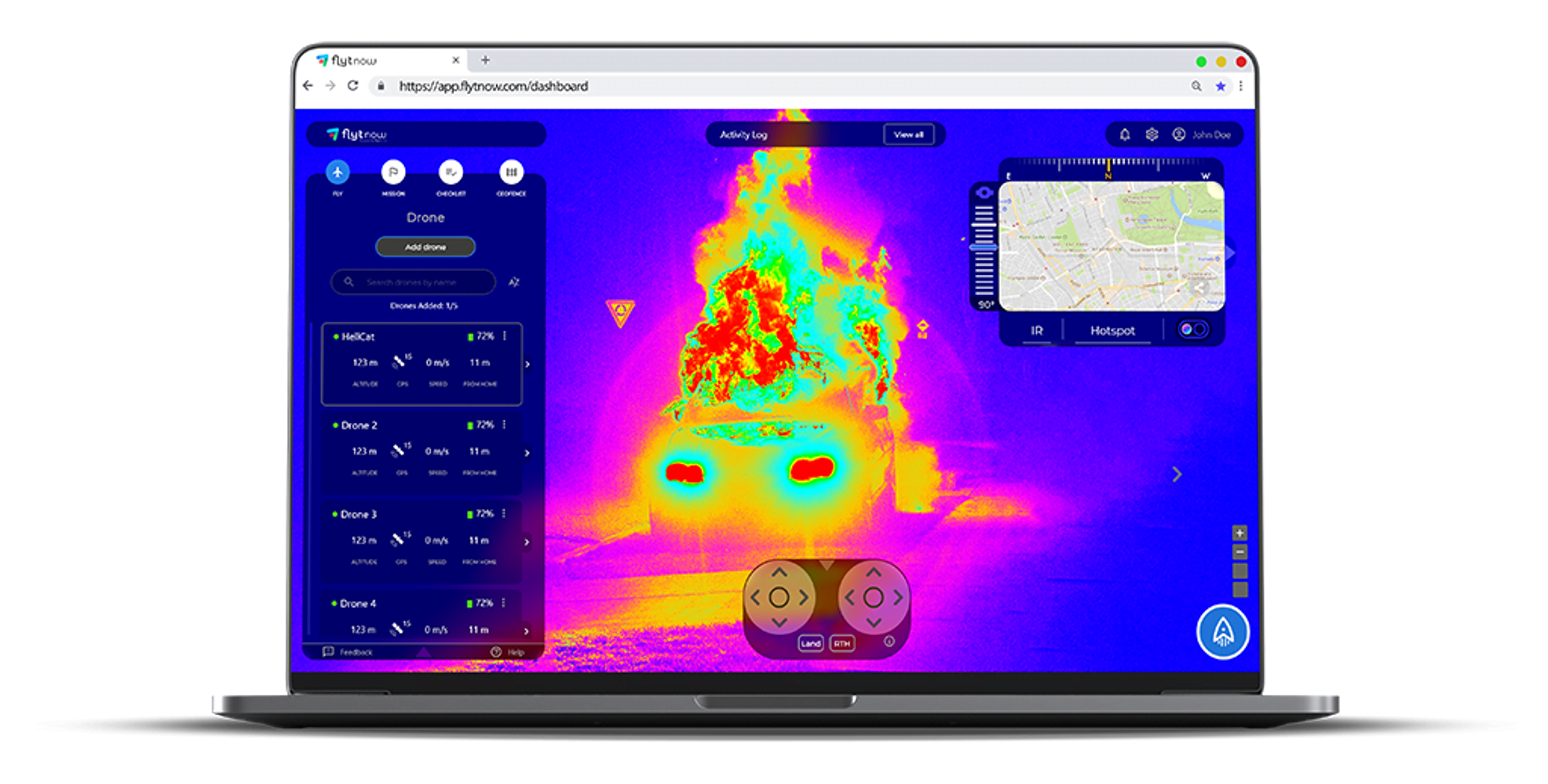 drone software for for thermal inspection