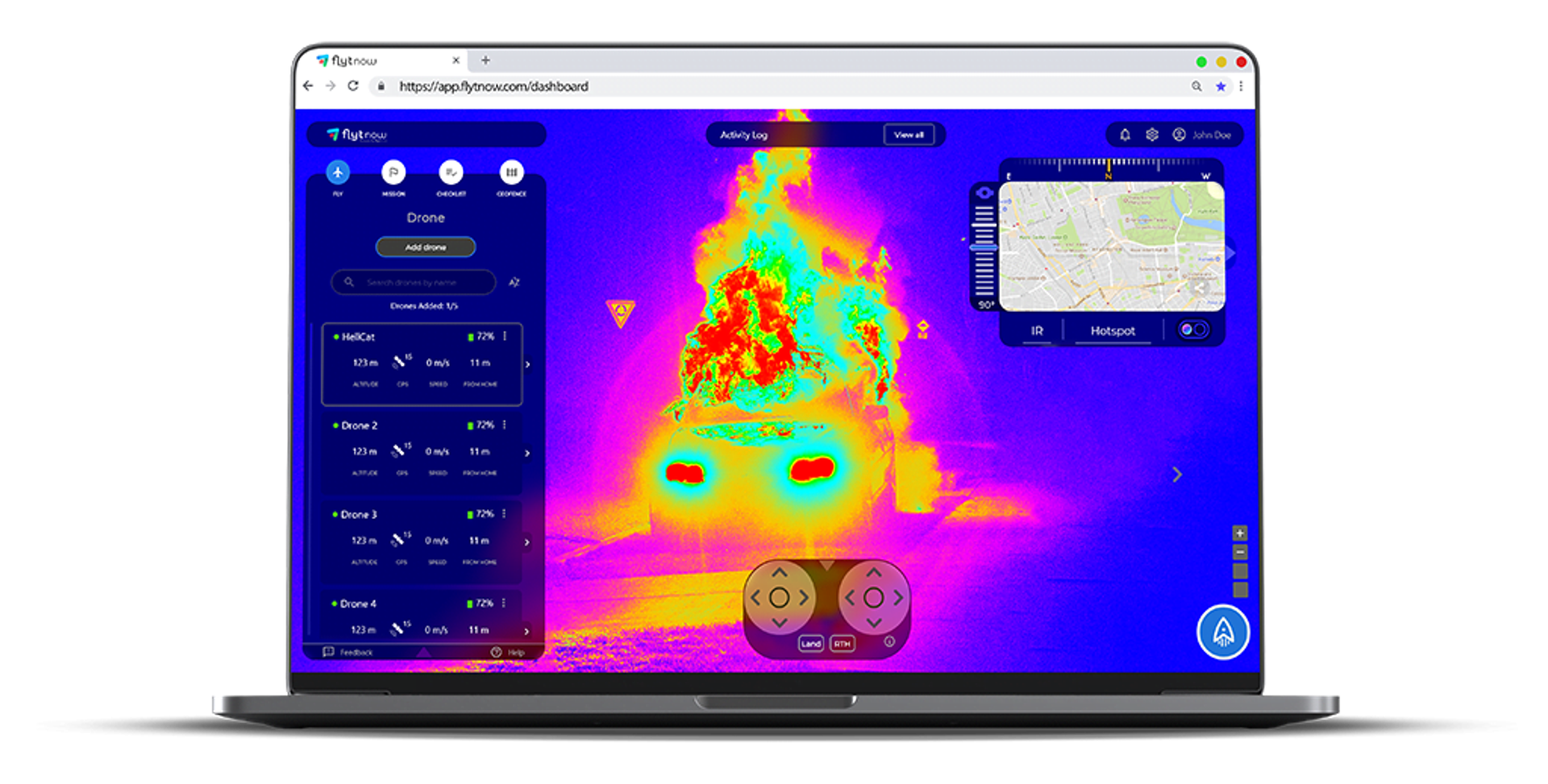 drone software for for thermal inspection
