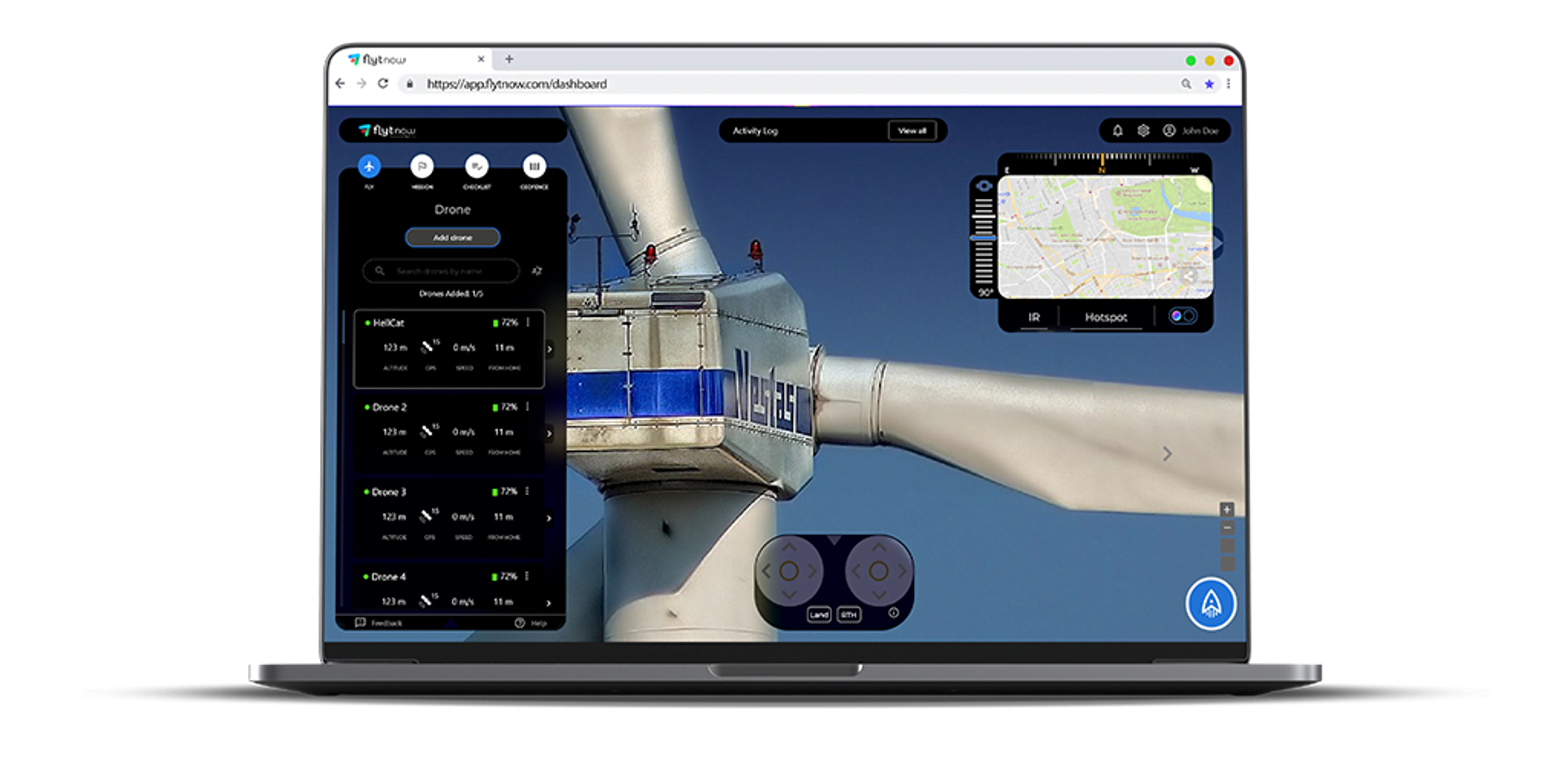 drone software for wind turbine inspection