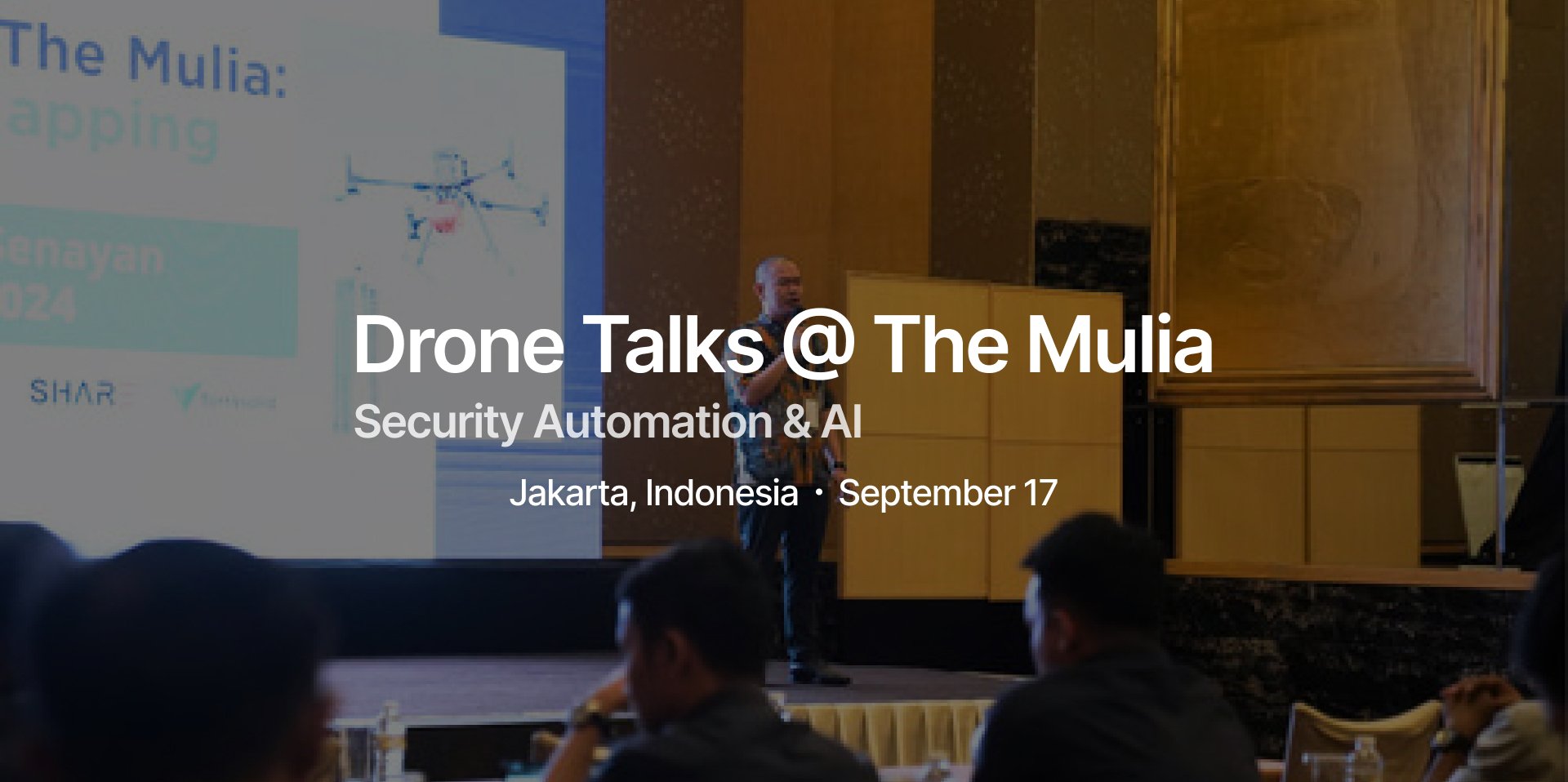 Charlas sobre drones en The Mulia: Automatización de la seguridad e IA