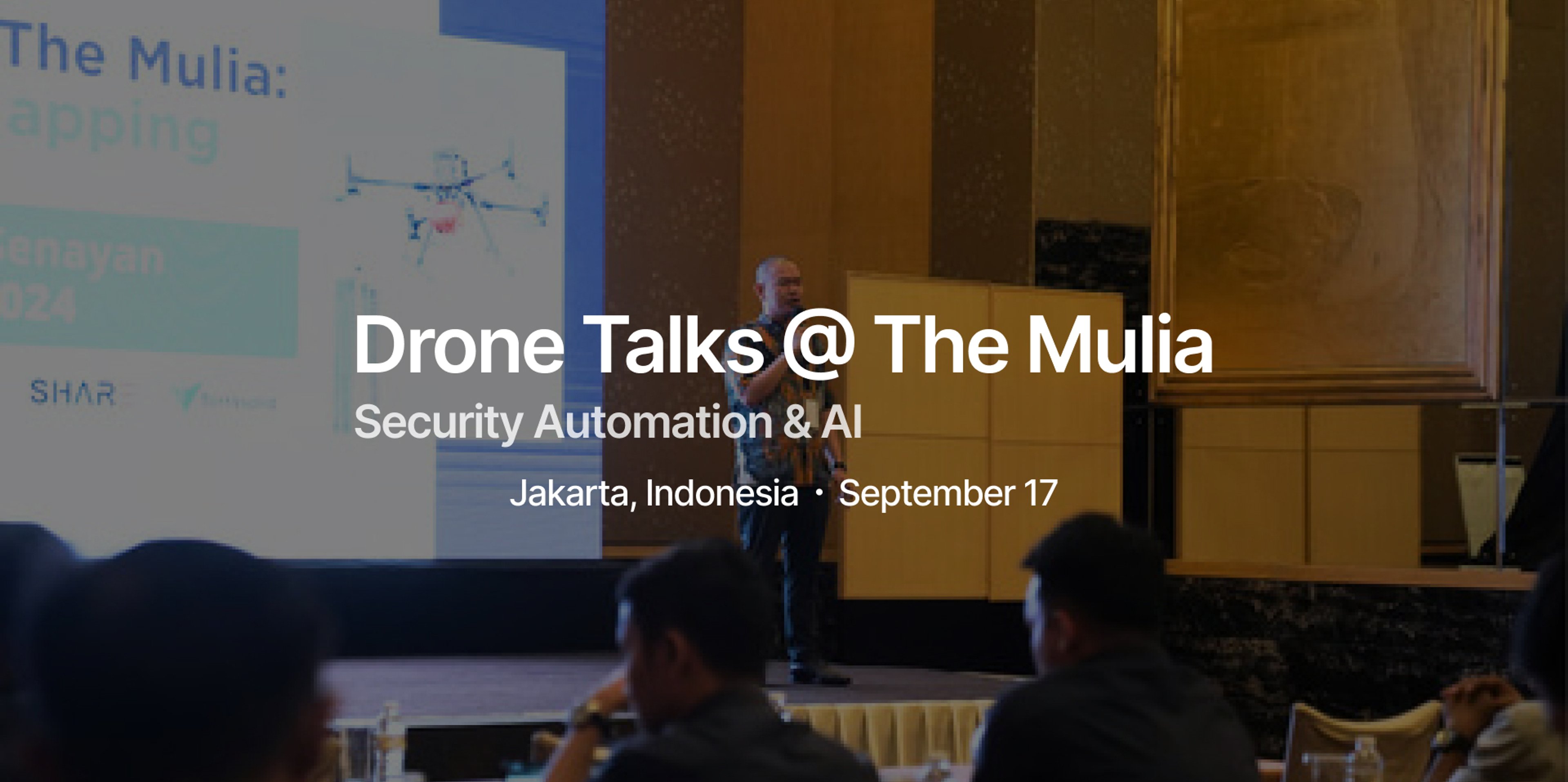Conférence sur les drones à The Mulia : Automatisation de la sécurité et IA