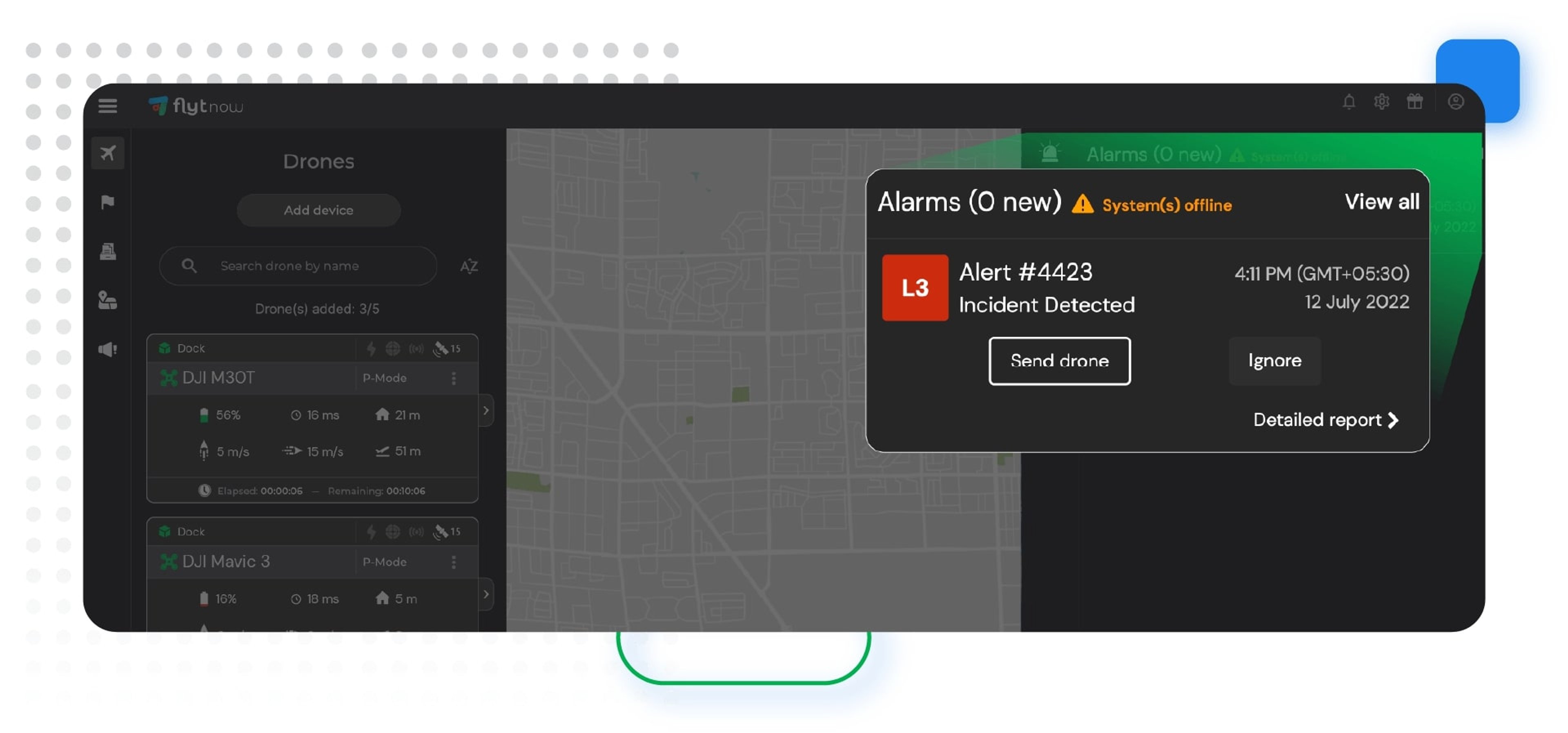 Alarm integration for DJI Dock