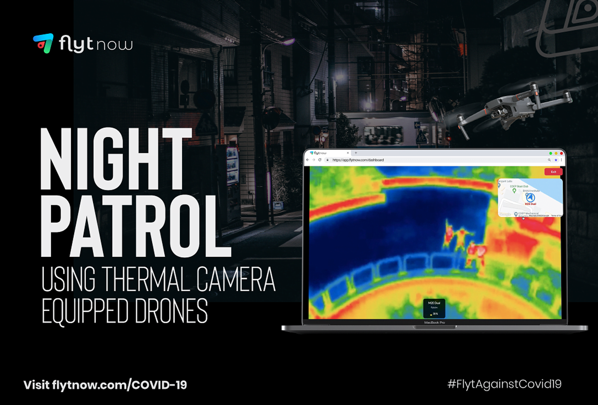 automated night patrol using drones