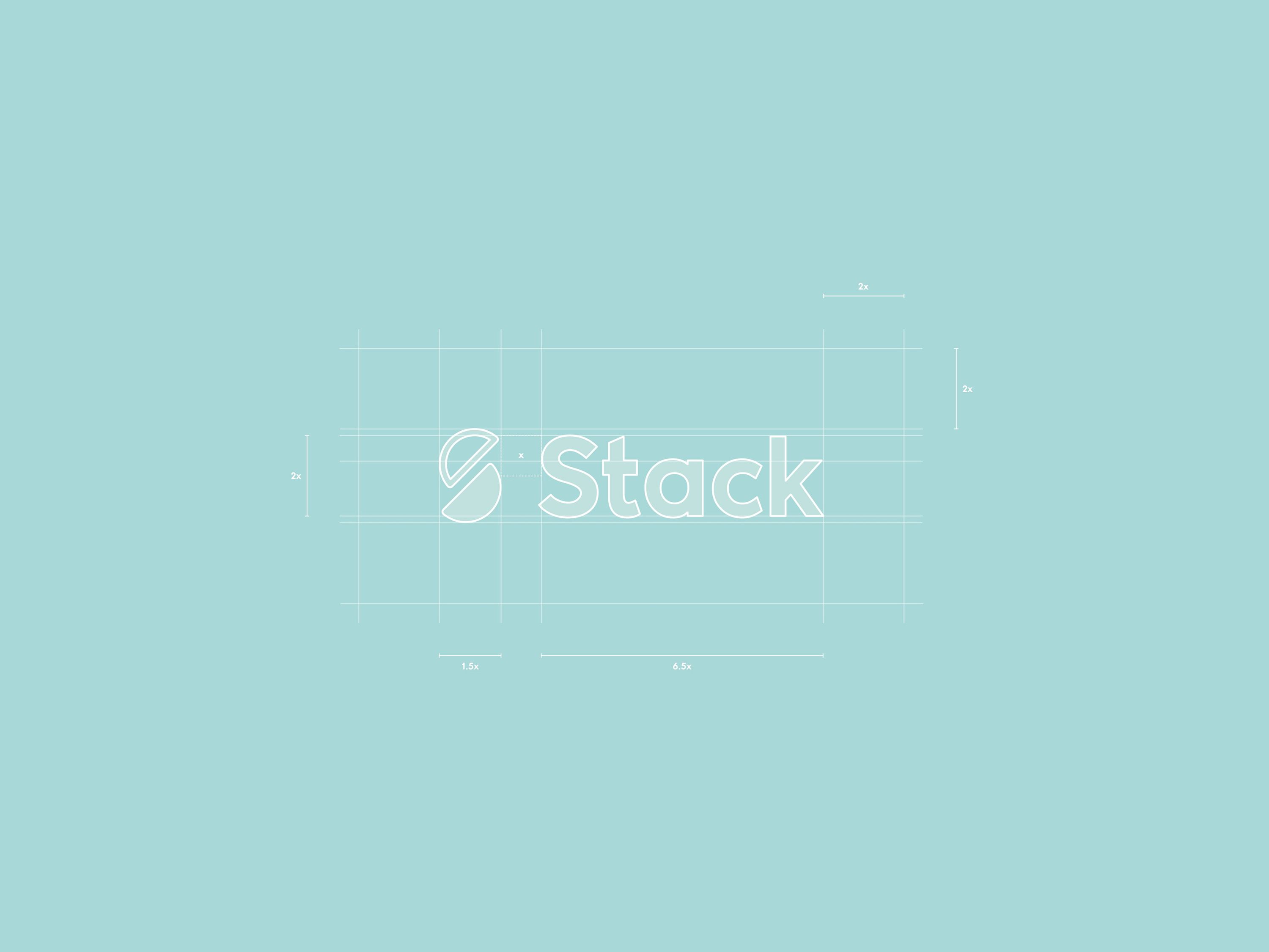 Stack new logo dimensions designed by Silk Studio.