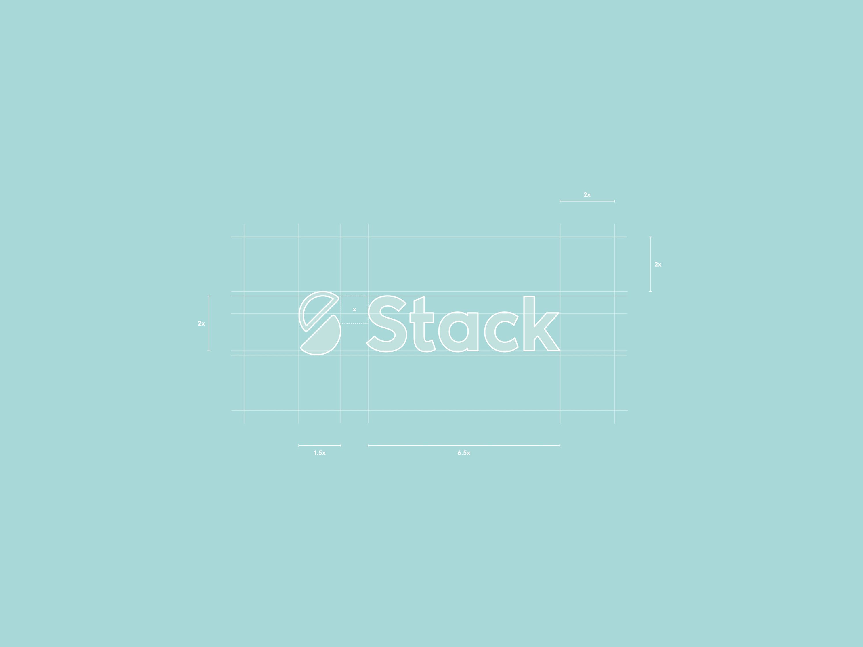 Stack new logo dimensions designed by Silk Studio.
