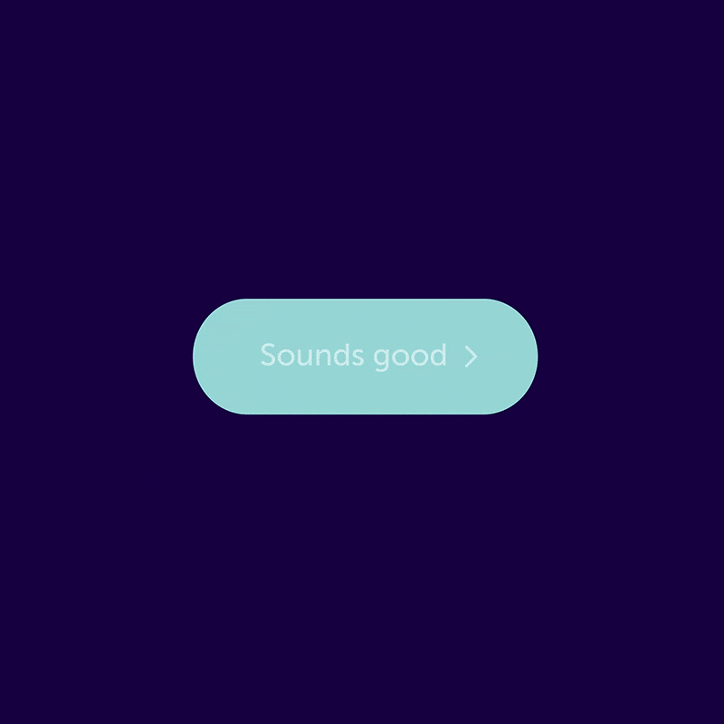 Animated gif showing what happens when a button is hovered on the Stack website.