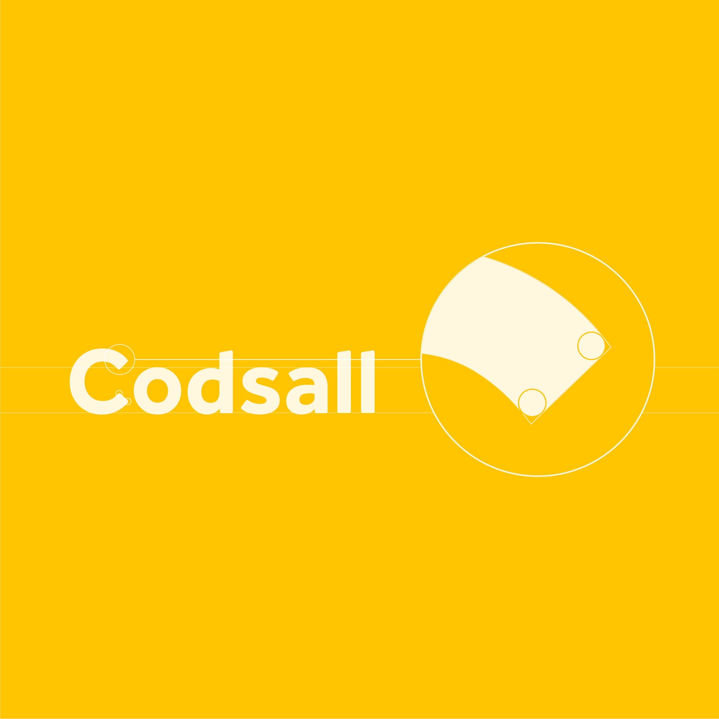 Diagram displaying the outer corner radius of the Codsall Driveways bespoke font.