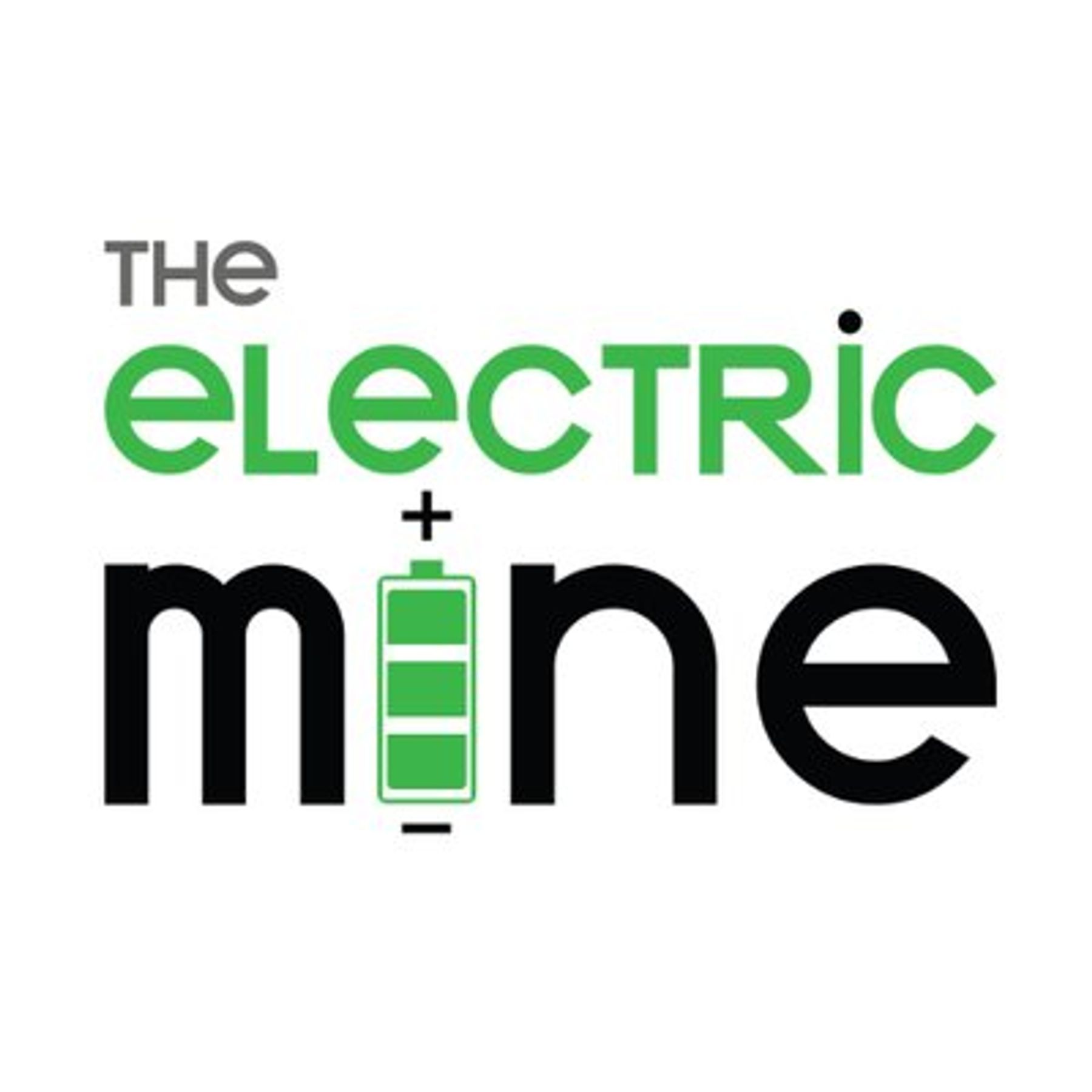The Electric Mine logo, with a green battery symbol forming the letter i in mine
