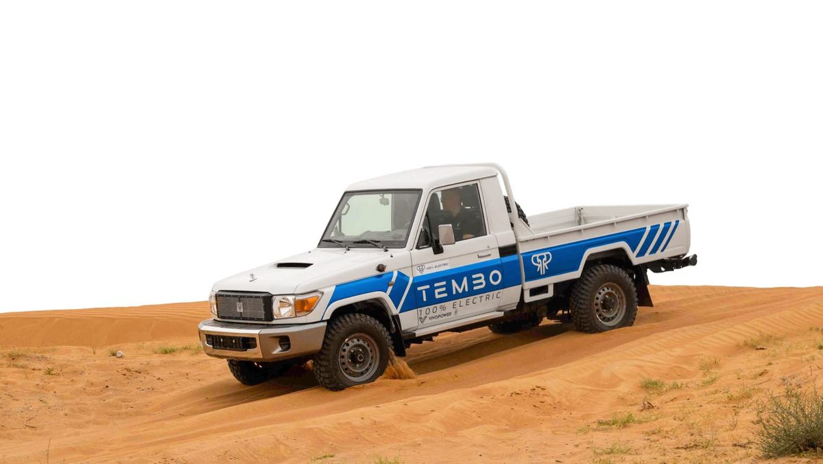 EUV E-Power on a dune climb