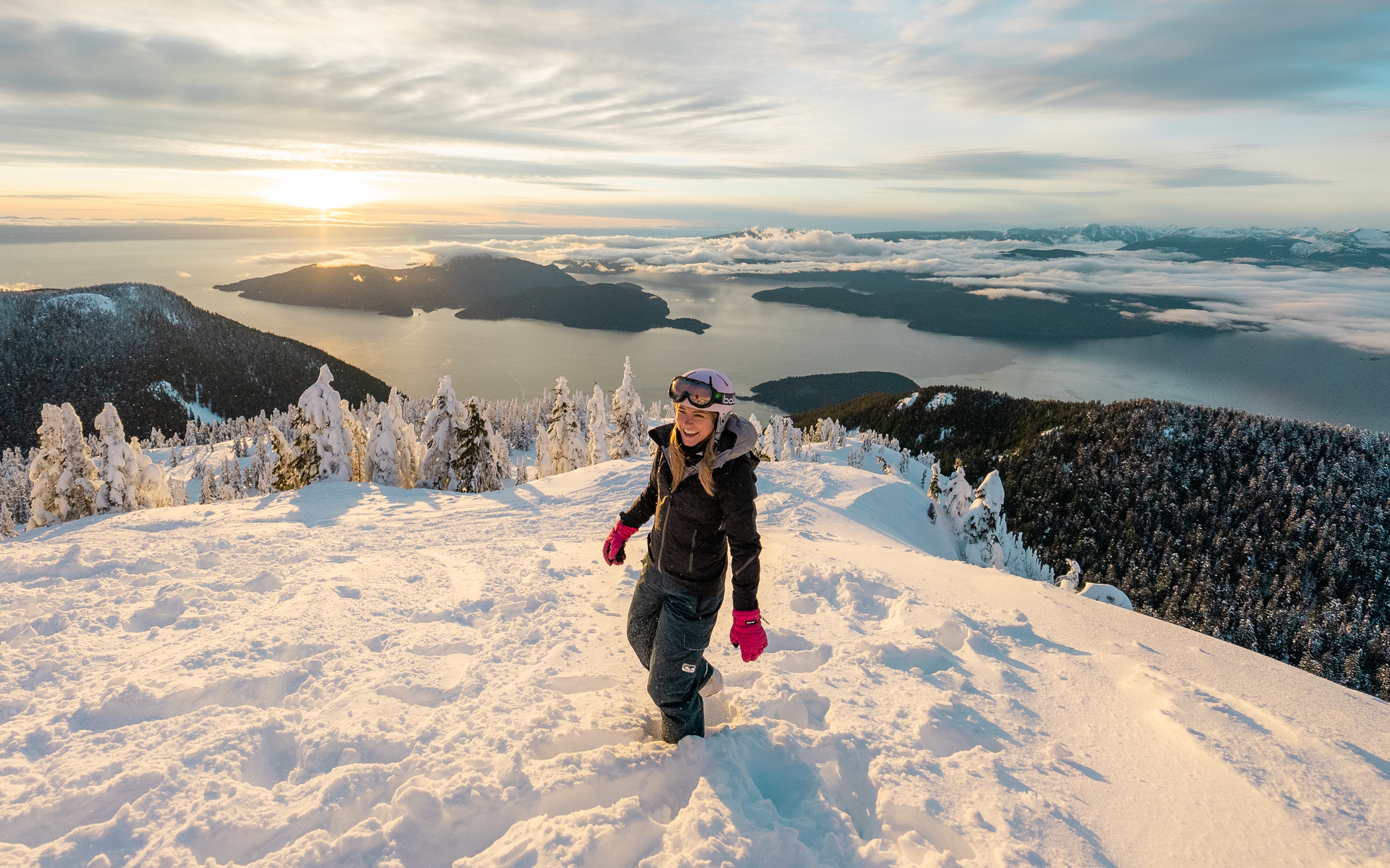 Cypress Mountain Snow Covered Summit