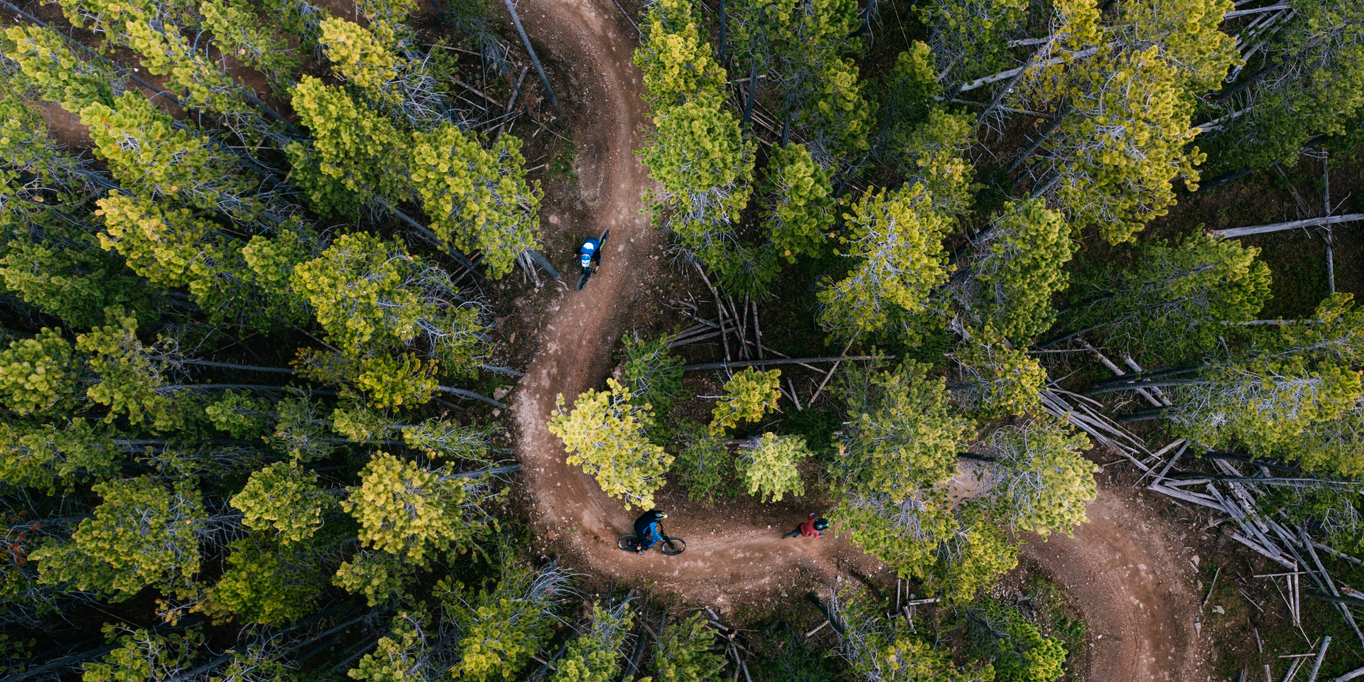 Mountain bikers at Big Sky Resort