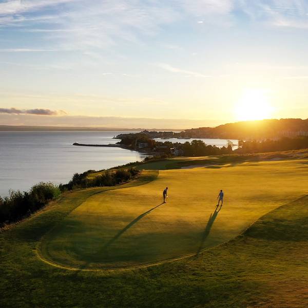 Two golfers at Sunset at Bay Harbor Golf Club