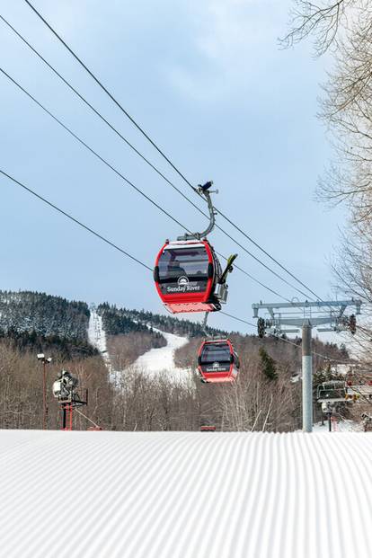 2009: The first Chondola in the East is installed at Sunday River