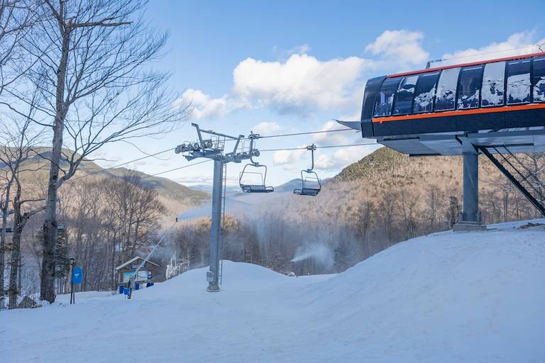 Loon Mountain’s Seven Brothers Express Quad Ski lift