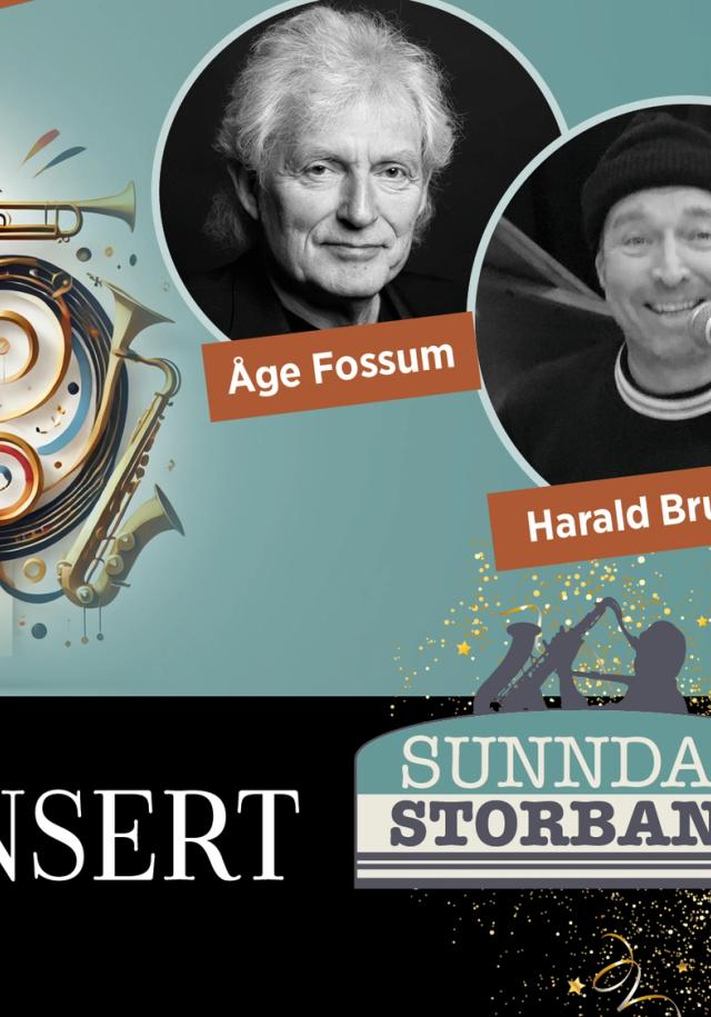 favoritter gjennom 30 år. john rasmus leinum. åge fossum. harald brusethaug. jubileumskonsert sunndal storband.