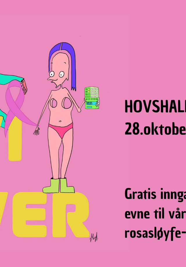 Vi lever. Hovshall 28. oktober kl. 19.00. Gratis inngang, bidrag etter evne til vår digitale rosasløyfe-innsamlingsaksjon