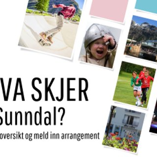 Hva skjer i Sunndal? finn oversikt og meld inn arrangement!