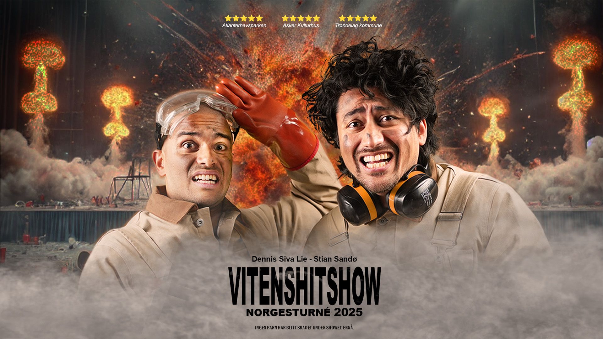 Dennis Siva Lie - Stian Sandø VitenShitShow Norgesturné 2025. Ingen barn har blitt skadet under showet. ennå.