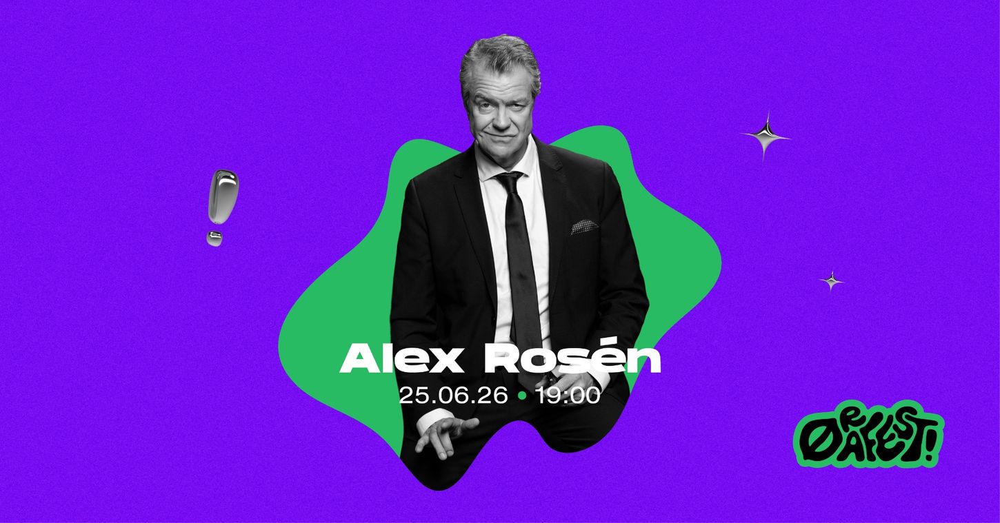 Alex Rosén. 25.06.2026 . 1900. Ørafest! 