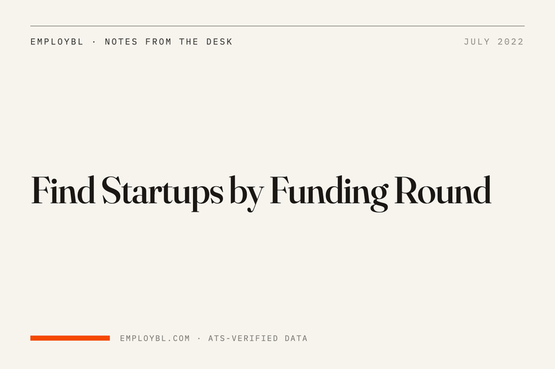 Find Startups by Funding Round
