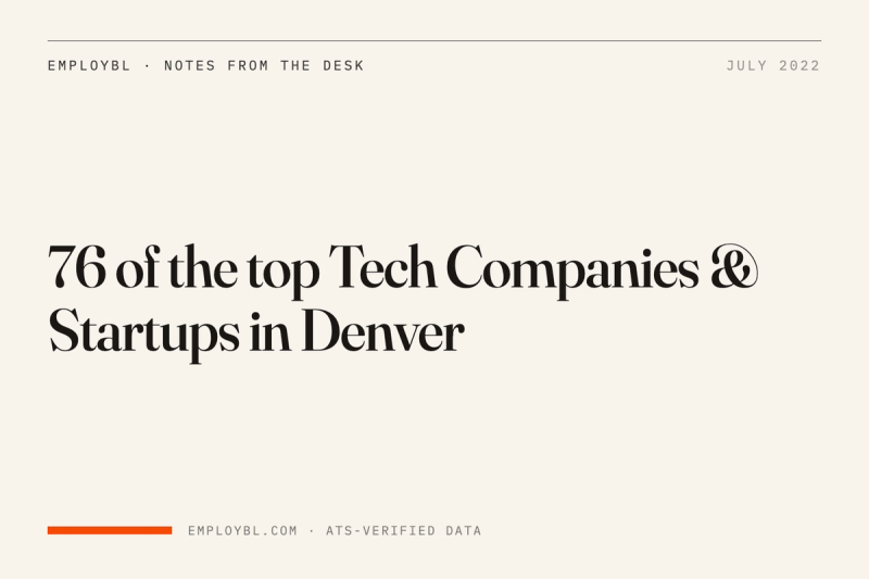 76 of the top Tech Companies & Startups in Denver
