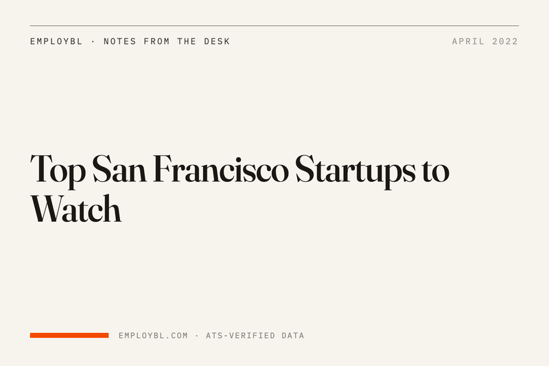 Top San Francisco Startups to Watch